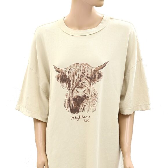 Free People We The Free Farm Friends Tee Top Oversized Cotton Graphic M 284003 - Picture 5 of 8